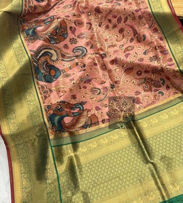 Beautiful Sober Kalamkari Prints Soft Silk (14)