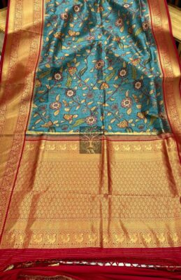 Beautiful Sober Kalamkari Prints Soft Silk (16)