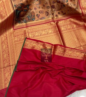Beautiful Sober Kalamkari Prints Soft Silk (19)