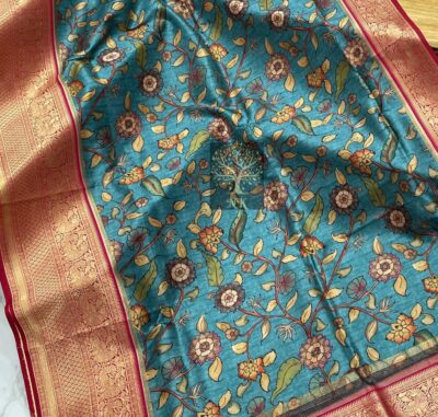 Beautiful Sober Kalamkari Prints Soft Silk (20)