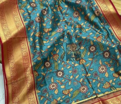 Beautiful Sober Kalamkari Prints Soft Silk (23)