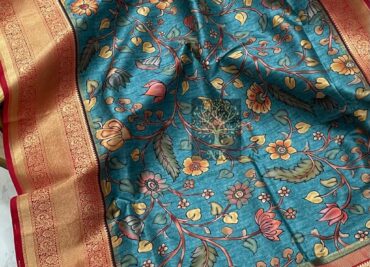 Beautiful Sober Kalamkari Prints Soft Silk (28)