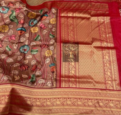 Beautiful Sober Kalamkari Prints Soft Silk (38)