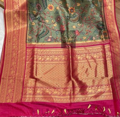 Beautiful Sober Kalamkari Prints Soft Silk (40)