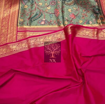 Beautiful Sober Kalamkari Prints Soft Silk (9)