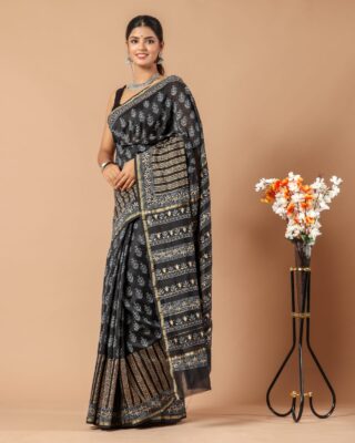 Chanderi Sarees Collection With Blouse (1)