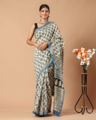 Chanderi Sarees Collection With Blouse (10)