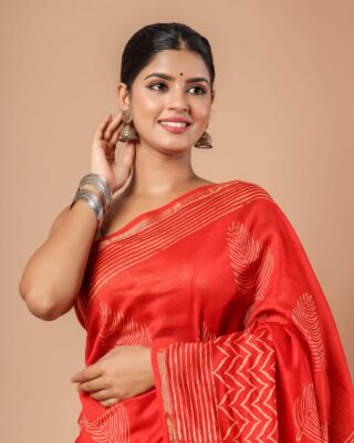 Chanderi Sarees Collection With Blouse (13)