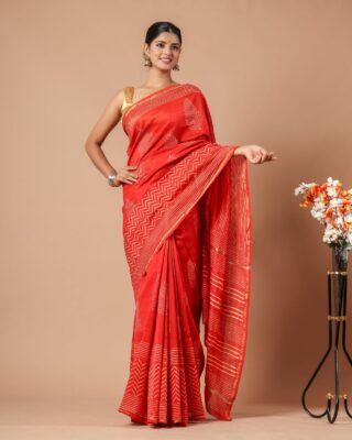 Chanderi Sarees Collection With Blouse (36)