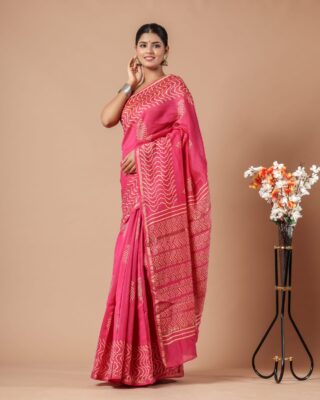 Chanderi Sarees Collection With Blouse (37)