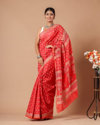 Chanderi Sarees Collection With Blouse (39)