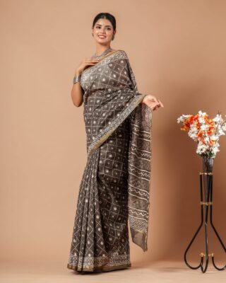 Chanderi Sarees Collection With Blouse (41)