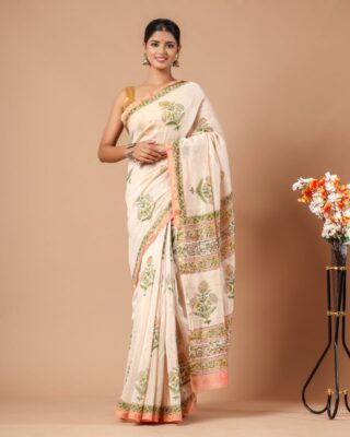Chanderi Sarees Collection With Blouse (5)