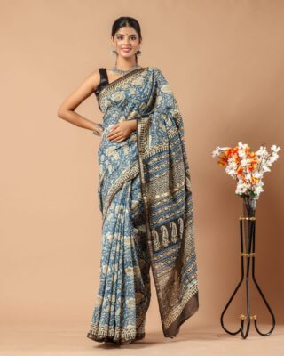 Chanderi Sarees Collection With Blouse (8)