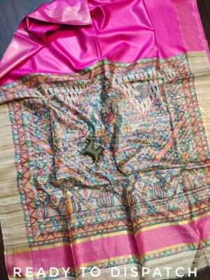 Madhubani Hand Painted Sarees (10)