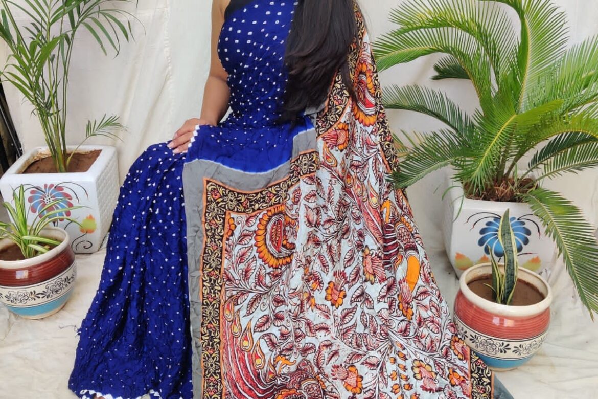 Modal Silk Sarees With Pichwai Print (5)