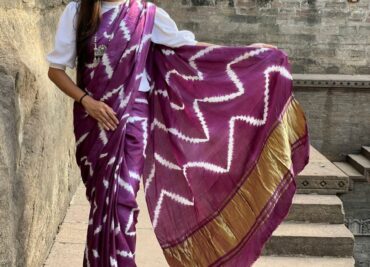 Modal Silk Tye And Dye Sarees (7)