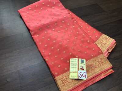 Pure Crepe Silk Sarees With Blouse (2)