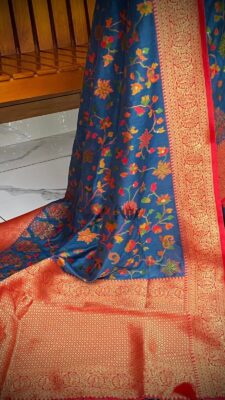 Pure Kalamkari Weaved Kani Silk Sarees (11)