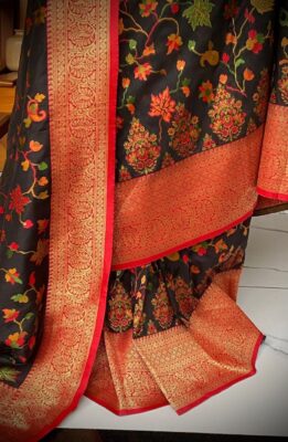 Pure Kalamkari Weaved Kani Silk Sarees (5)