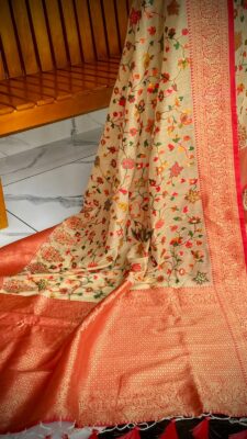 Pure Kalamkari Weaved Kani Silk Sarees (7)