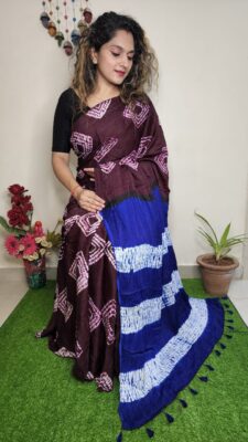 Pure Modal Silk Shibori Sarees (2)