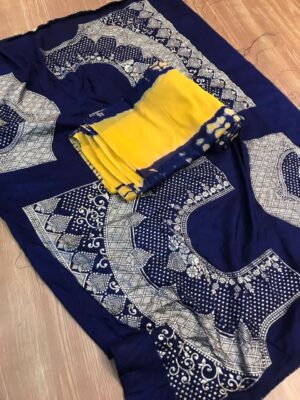 Soft And Silky Chiffon Sarees With Blouse (3)