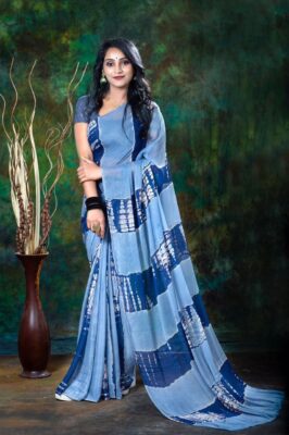 Soft And Silky Chiffon Sarees With Blouse (6)