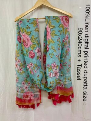 Pure Linen Dupattas With Price (10)