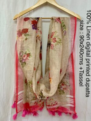 Pure Linen Dupattas With Price (12)