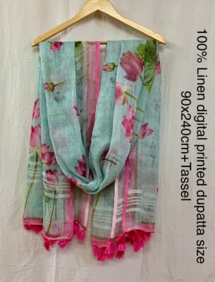 Pure Linen Dupattas With Price (6)