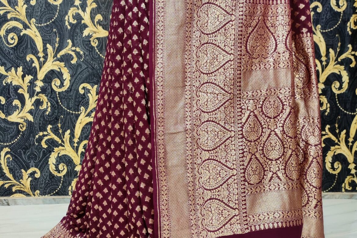Awsome Collection In Georget Sarees (9)
