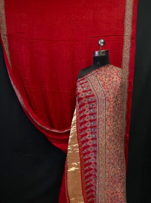 Modal Silk Saree With Tissue Pallu (1)