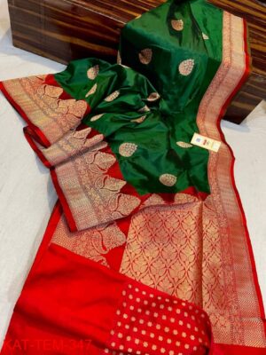 Pure Katan Silk Banarasi Sarees With Price (1)