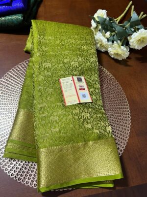 Pure Mysore Silk Brocade Sarees With Silkmark (10)