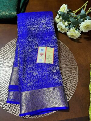 Pure Mysore Silk Brocade Sarees With Silkmark (11)