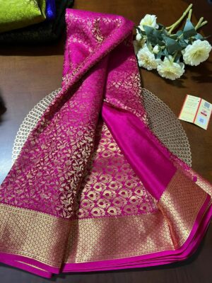 Pure Mysore Silk Brocade Sarees With Silkmark (15)