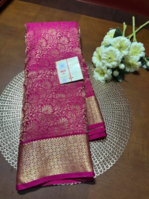 Pure Mysore Silk Brocade Sarees With Silkmark (19)