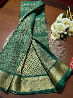 Pure Mysore Silk Brocade Sarees With Silkmark (23)