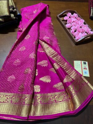 Pure Mysore Silk Brocade Sarees With Silkmark (40)