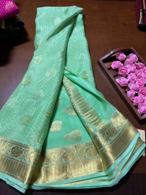 Pure Mysore Silk Brocade Sarees With Silkmark (43)
