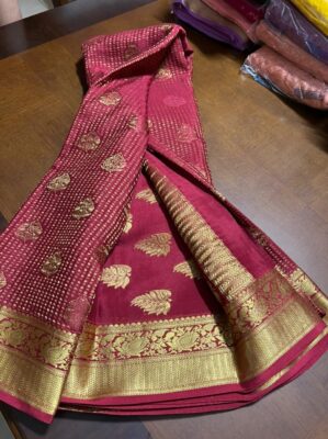 Pure Mysore Silk Brocade Sarees With Silkmark (45)