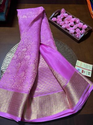 Pure Mysore Silk Brocade Sarees With Silkmark (46)