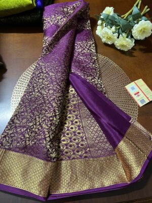 Pure Mysore Silk Brocade Sarees With Silkmark (52)