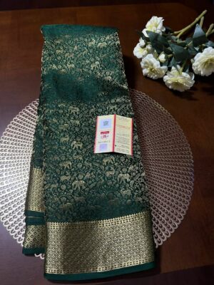 Pure Mysore Silk Brocade Sarees With Silkmark (6)