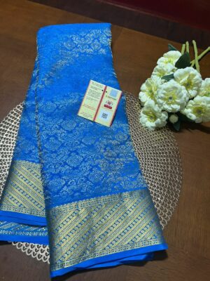 Pure Mysore Silk Brocade Sarees With Silkmark (9)