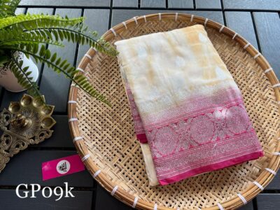 Chinnon Crepe Silk Sarees With Blouse (1)