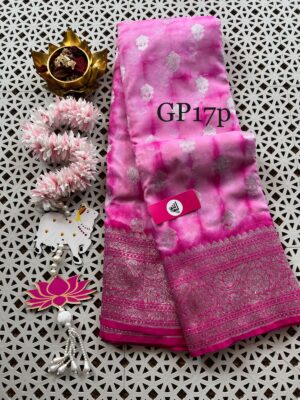Chinnon Crepe Silk Sarees With Blouse (15)