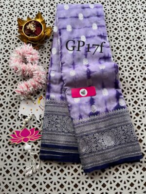 Chinnon Crepe Silk Sarees With Blouse (23)