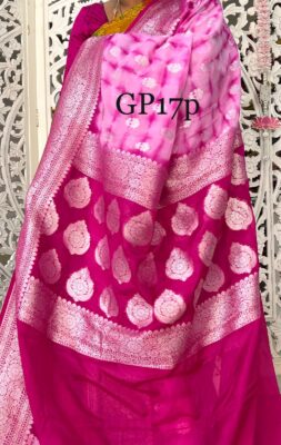 Chinnon Crepe Silk Sarees With Blouse (28)